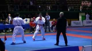 Emanuele Sarnataro vs Andrea Penna  Final 76 kg  Campionati Italiani Kumite Junior Ostia 2012 [upl. by Atin]