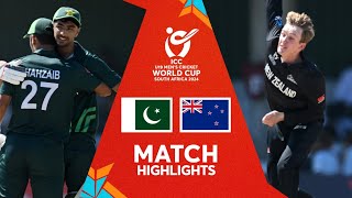 Pakistan v New Zealand  Match Highlights  U19 CWC 2024 [upl. by Gal]