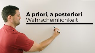 A priori a posteriori bedingtetotale Wahrscheinlichkeit Bayes Statistik  Mathe by Daniel Jung [upl. by Irmine581]