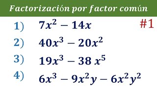 Factorización de binomios como factorizar factorizacion de dos términos por termino o factor común 1 [upl. by Chiarra]