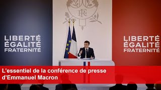 L’essentiel de la conférence de presse d’Emmanuel Macron [upl. by Alliuqet]