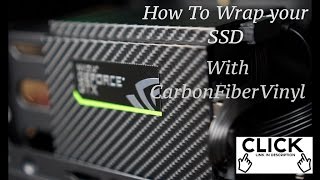 How To Custom Cover SSDCarbon Fiber Vinyl easy mod [upl. by Huberman]