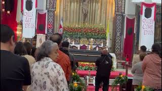 Despiden a Monseñor Hugo Barrantes en Parroquia San Miguel Arcángel de Escazú [upl. by Megdal150]