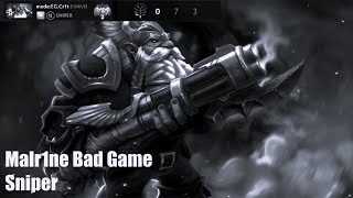 Malr1ne Sniper  Dota 2 Pro Dark Side Malr1ne Bad Game 4 4K [upl. by Valentijn943]