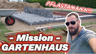 Pflastersteine verlegen für Anfänger  DIY Gartenhaus einfach selber bauen  So hab ich es geschafft [upl. by Tellford94]