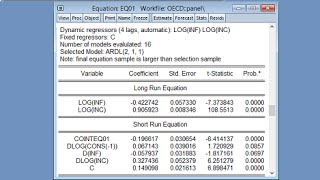 Pooled Mean Group Estimation in EViews [upl. by Tolmann]