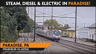 Paradise Pennsylvania USA  Virtual Railfan LIVE [upl. by Elnore]