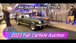 1966 Shelby Mustang GT350H 2024 Fall Carlisle Auction Video 32 [upl. by Ijat621]