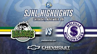 HIGHLIGHTS Humboldt Broncos at Melville Millionaires  Sat Nov 9th 2024 [upl. by Asina]