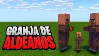 Granja de aldeanos Minecraft 121  Java y bedrock [upl. by Eniamirt]