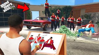 Franklin Using Magical Painting To Become Biggest Gang Leader In Gta 5 [upl. by Ner727]