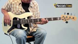 Fender American Deluxe Jazz Bass V 5String Electric Bass [upl. by Cheffetz136]