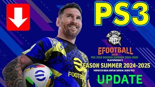 PS3 PES 2025 VR PATCH SUMMER UPDATE download [upl. by Eignat483]