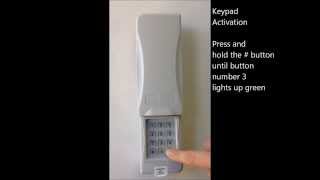 Keypad programming Direct Drive Garage Door Opener [upl. by Ennayar711]