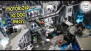 LEGO Batman Batcave MOC  Motorized  10000 LEGO Pieces [upl. by Brose]