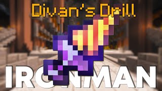 Forging the Divans Drill  Hypixel Skyblock Ironman [upl. by Ellehcor446]