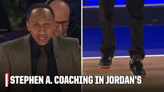 Coach Stephen A wore Jordans today because of Micah Parsons 🤣  NBA on ESPN [upl. by Apicella]