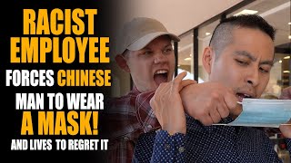 Racist Employee FORCES Chinese to Wear Face Mask He Gets Slapped  Sameer Bhavnani [upl. by Rapp]