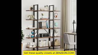 Bookshelf ✅Corner Bookshelf 8Tier Industrial 708” Bookcase zenzeoncombookshelf bookshelves [upl. by Hansiain]