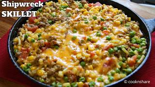 Shipwreck Ground Beef Skillet  Fast Cheap and Good [upl. by Gittle318]