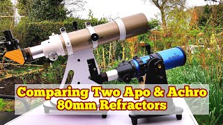 Comparing Two Skywatcher Refractor Telescopes ST80 and ED80 [upl. by Enhpad248]