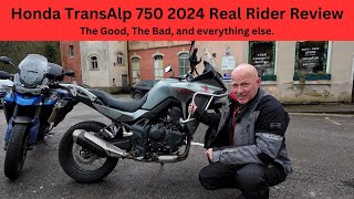 Honda TransAlp 750 2024 Real Rider Review the good and the bad Come on this vlog to learn [upl. by Anissej]