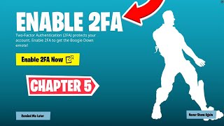 HOW TO ENABLE 2FA ON FORTNITE CHAPTER 5 [upl. by Flori]