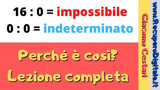 10 zero e uno nelle 4 operazioni divisione impossibile e indeterminata [upl. by Suchta458]