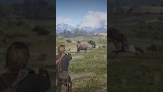 red dead redemption 2 Bison hunt rdr2 bison hunt shorts [upl. by Enieledam290]