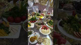 Kishi boshiga 145 Ming sum evaziga stol usti Va 2 xil ovqati food buffet buffetcatering buffet [upl. by Notyard661]