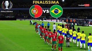 Portugal Vs Brazil  FINALISSIMA 2024  Full Match All Goals  Ronaldo vs Vinicius  PES Realistic [upl. by Minnaminnie]