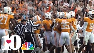 Fight breaks out between Tennessee and Vanderbilt players [upl. by Llertniuq]