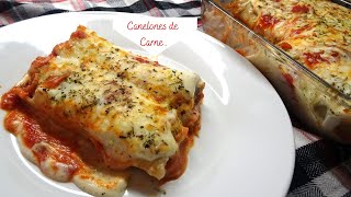 Como Hacer unos Canelones de Carne Fáciles y Ricos Mis Recetas Deliciosas [upl. by Saxen769]