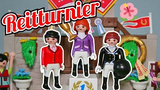 Familie Freundorfer auf dem Reitturnier am Sonnenhoff Playmobil Geschichten für Kinder Film Deutsch [upl. by Nomaj]