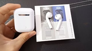 Audífonos Bluetooth Inpods 12 True Wireless Stereo V50  Unboxing Review Shopee [upl. by Okechuku809]