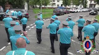 Rathcoole Protestant Boys FB  Cloughfern Young Conquerors FB Parade 170824 [upl. by Firman]