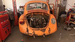 1974 VW Beetle 1303 first start after 31 years [upl. by Etnad]