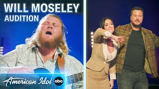 Will Moseley Original Song Audition quotGone For Goodquot Gets The Judges Approval  American Idol 2024 [upl. by Cheadle]