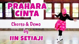 PRAHARA CINTA Line Dance  Choreo amp Demo by IIN SETIAJI INA [upl. by Nimzzaj]