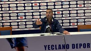 Rueda de prensa de Adrián Hernández entrenador del Yeclano [upl. by Bennink]