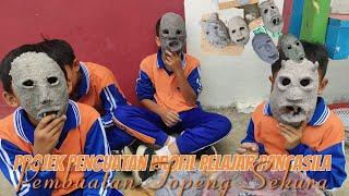 pengolahan kertas bekas pembuatan topeng sekura SDN 1 SEBARUS [upl. by Haland]