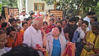 RAJENDRA PRASAD FAMILY MEMBERS EMOTIONAL VIDEO AT RAJENDRA PRASAD DAUGHTER HOUSE [upl. by Mortimer770]