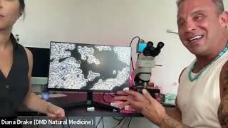 Flooding oxygen to the blood  live analysis before and after using dark field microscope [upl. by Ndnarb35]