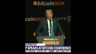 Donald Trump Jokes About Secret Service Delays During Bitcoin Conference Speech [upl. by Hcir]