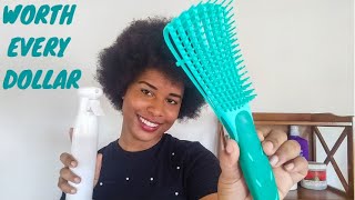 The BEST Detangling Brush For Natural Hair  Curltastic Product Haul ft The Wonderbrush [upl. by Nallij]