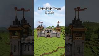 Minecraft New Survival Castle Timelapse Build shorts minecraft mcbuilding timelapse [upl. by Enylekcaj]