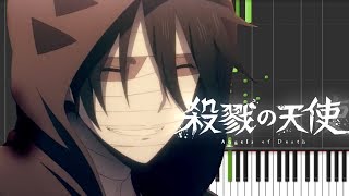 Satsuruku no Tenshi殺戮的天使OPVital PianoSheetMidi [upl. by Cho768]