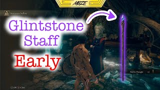 Where to find SPELLS amp GLINTSTONE STAFF EARLY GAME  ELDEN RING MAGE BUILD GUIDE [upl. by Hahsia878]