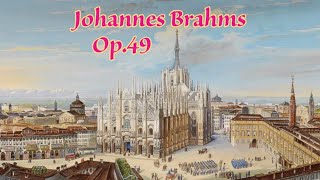 Johannes Brahms  Op49 Five Lieder [upl. by Arob]