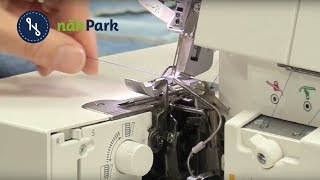 Janome Air Thread 2000  Die Overlock mit Lufteinfädelung [upl. by Arihsat728]